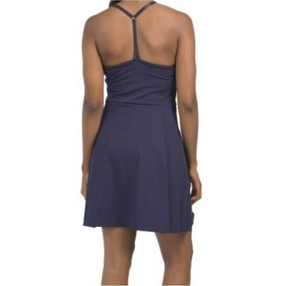 Tommy Bahama Blue Tennis Dress Racerback Pleated Skirt L Large New Skort UPF 50 - Picture 2 of 10